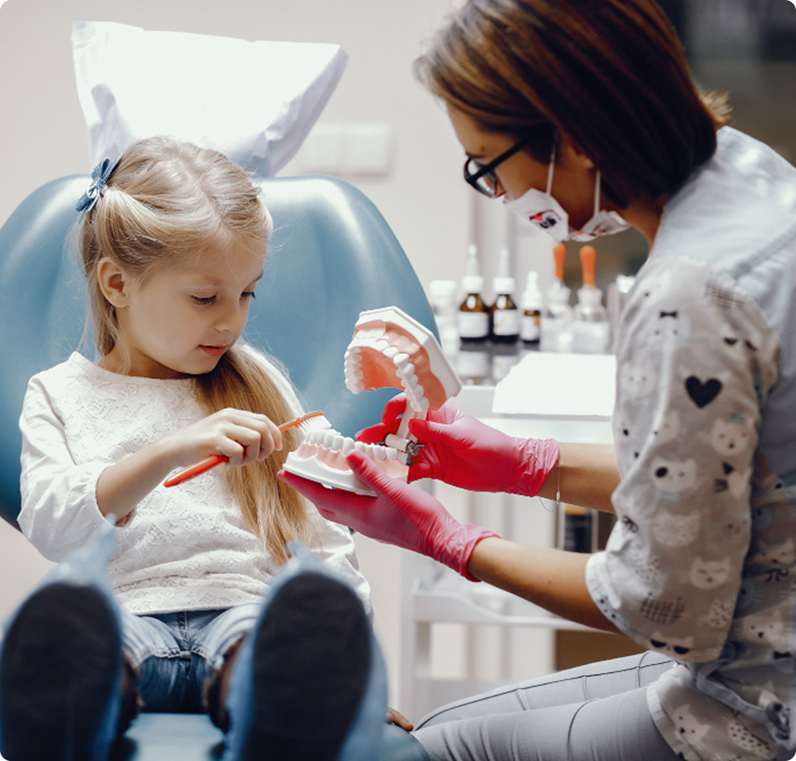 Профессиональная чистка зубов для детей